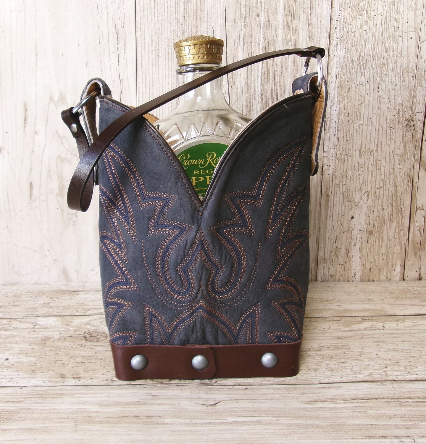 Cowboy Boot Whiskey Tote CR259